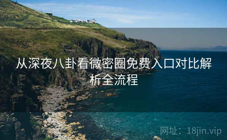 从深夜八卦看微密圈免费入口对比解析全流程