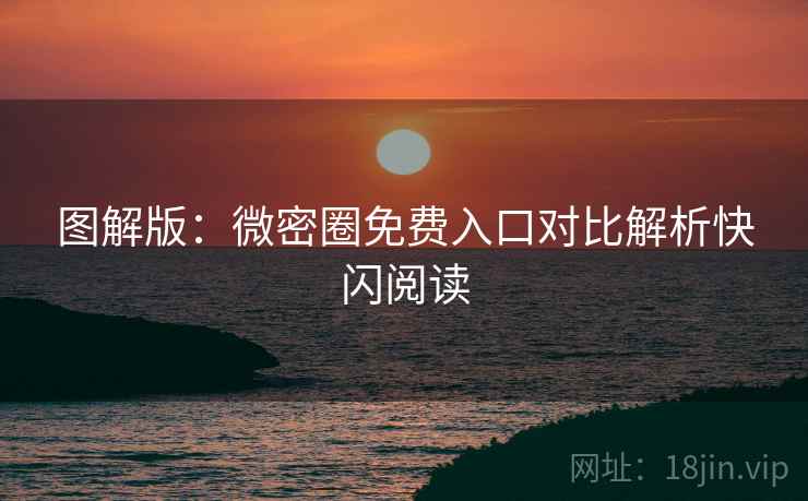图解版：微密圈免费入口对比解析快闪阅读