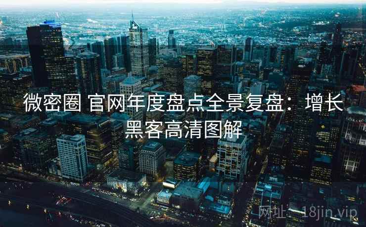微密圈 官网年度盘点全景复盘：增长黑客高清图解