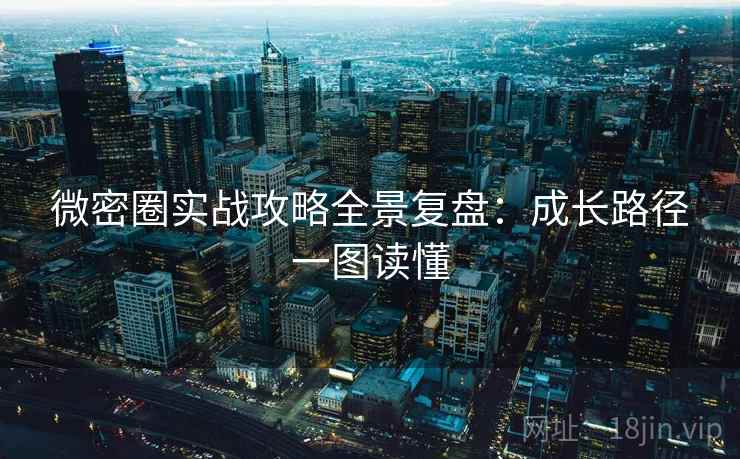 微密圈实战攻略全景复盘：成长路径一图读懂
