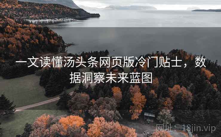 一文读懂汤头条网页版冷门贴士，数据洞察未来蓝图